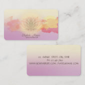 Moderne Ombre, Wasserfarben Pinselstriche Stroke L Visitenkarte (Vorne/Hinten)