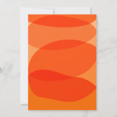 Moderne Orange Abstrakt Shapes Graduierungsparty Einladung (Rückseite)