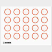Moderne Orange Arrow Graduate Custom Stickers (Blatt)