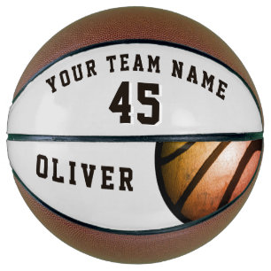 Moderne Orange-Ballspieler-Teamname-Nr. Basketball