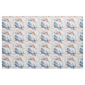 Moderne orange blaue aquamarine stoff (Yard (91,4 cm))