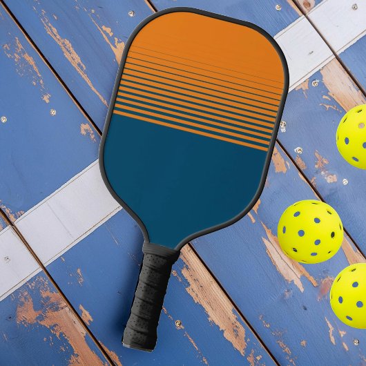 Moderne Orange Blue Sports Fade Pickleball Schläger