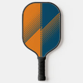 Moderne Orange Blue Sports Split Flight Pickleball Schläger (Vorderseite)