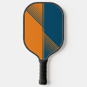 Moderne Orange Blue Sports Split Flight Pickleball Schläger (Rückseite)