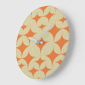 Moderne orange Diamant große Uhr Mitte des Jahrhun (Winkel)