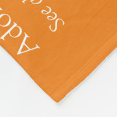 Moderne Orange Fun Husband Definition Fleecedecke (Ecke)