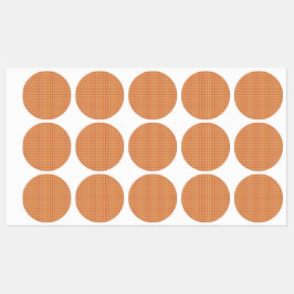 Moderne orange Kreisverpackungsetiketten Etiketten
