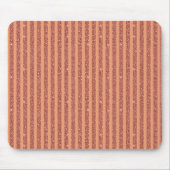 Moderne Orange Mango Glitter Style Vertikale Strei Mousepad (Vorne)