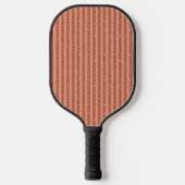 Moderne Orange Mango Glitter Style Vertikale Strei Pickleball Schläger (Vorderseite)