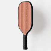 Moderne Orange Mango Glitter Style Vertikale Strei Pickleball Schläger (Links)