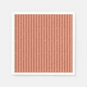 Moderne Orange Mango Glitter Style Vertikale Strei Serviette (Vorderseite)