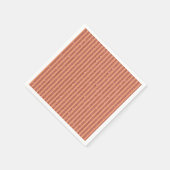 Moderne Orange Mango Glitter Style Vertikale Strei Serviette (Ecke)