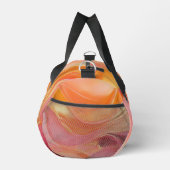 Moderne Orange Pink und Gold Abstrakt Luxus- Duffle Bag (Rechts)