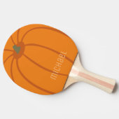Moderne Orange Pumpkin personalize Ping Pong Paddl Tischtennis Schläger (Seitenansicht)