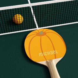 Moderne Orange Pumpkin personalize Ping Pong Paddl Tischtennis Schläger