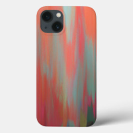 Moderne, orange rosa grüne abstrakte Kunst Case-Mate iPhone Hülle