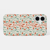 Moderne Orange-Salbei-Botanik-Reben-Design iPhone 16 Hülle (Rückseite (Horizontal))