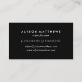 Moderne Orange und Weiß Zickzack Visitenkarte (Rückseite)