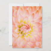 Moderne Orangefarbene Hochzeit Einladung (Rückseite)