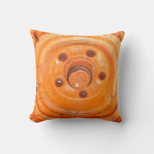 Moderne orangefarbene Kissen, Retro orange Kissen