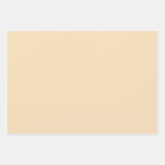 Moderne orangefarbene, robuste Papierfolien Geschenkpapier Set (Vorderseite)