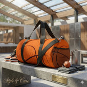 Moderne orangefarbene Sporttasche – einzigartiger Duffle Bag