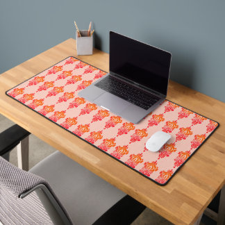 Moderne, orangefarbene und beige Schreibtische Mat Schreibtischunterlage