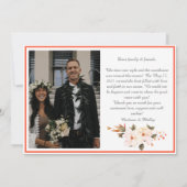 Moderne Orangenblüte Wir tippen den Knoten (Rückseite)