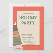 Moderne Orangenfeier Einladung (Vorderseite)