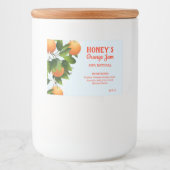 Moderne Orangenzitruskonserven Lebensmitteletikett (Vorderseite)