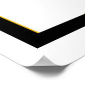 Moderne Orchid-Illustration des Mittelalters Poster (Ecke)