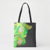 Moderne Orchid Pop Art Blume Tasche (Vorderseite)