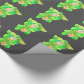 Moderne Orchidee moderne Blume Geschenkpapier (Ecke)