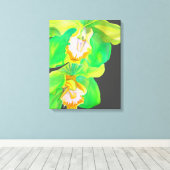Moderne Orchidee moderne Blume Leinwanddruck (Insitu (Holzboden))