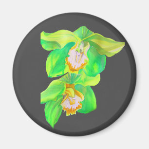 Moderne Orchidee moderne Blume Magnet