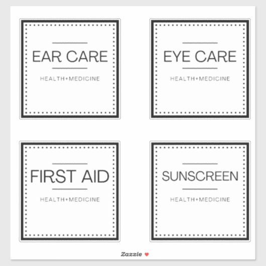 Moderne Organisationssiegel für Bad Aufkleber (Blatt)