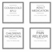 Moderne Organisationssiegel für Bad Aufkleber (Vorderseite)