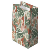 Moderne organische abstrakte harmonische nahtlose  kleine geschenktüte (Rückseite Schrägansicht)