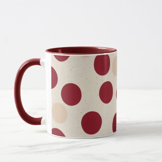 Moderne organische Punkte Tasse (Links)