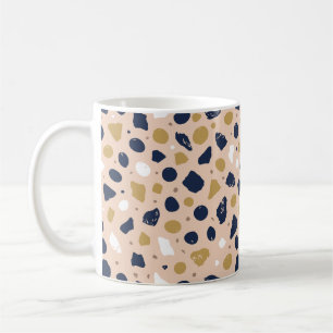 Moderne organische Terrazzo Abstrakte Steinmosai Kaffeetasse