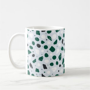 Moderne organische Terrazzo Abstrakte Steinmosai Kaffeetasse