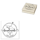 Moderne Origami-Handarbeit mit Liebe Gummistempel (Stempel)