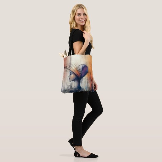 Moderne Original Einzigartig Coole Fantasy-Frau Tasche (Am Model)
