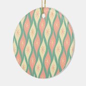 Moderne Ornamente Muster Aquamarin & rot (Links)