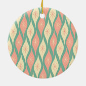 Moderne Ornamente Muster Aquamarin & rot (Hinten)