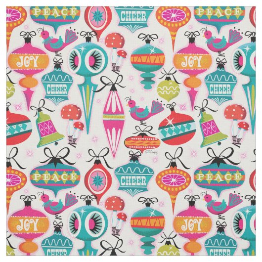 Moderne Ornamente Weihnachtsstoffe aus dem Mittela Stoff (Muster)