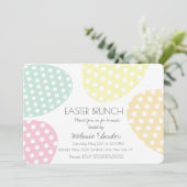 Moderne Osterdotter Eierspeise Brunch-Familie Einladung (Stehend Vorderseite)
