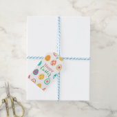 Moderne Ostereier-Geschenketiketten Geschenkanhänger (Mit Garn)