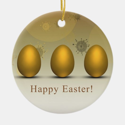 Moderne Ostereier Keramikornament (Vorne)