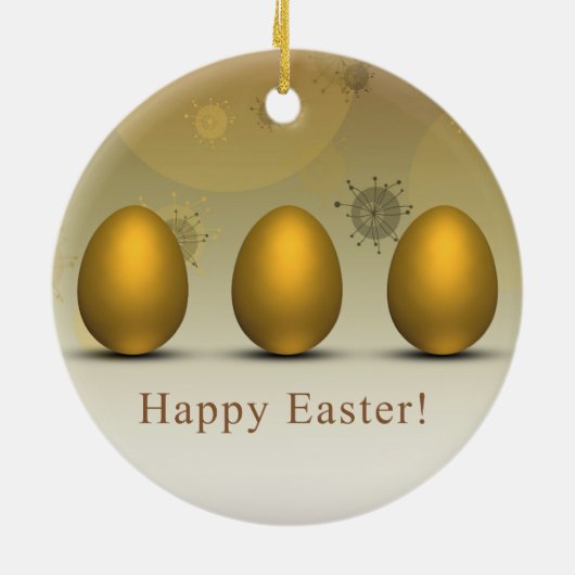Moderne Ostereier Keramikornament (Hinten)